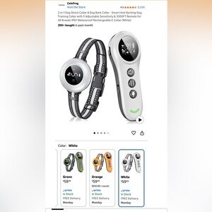 2-in-1 Dog Training & Bark Control Collar